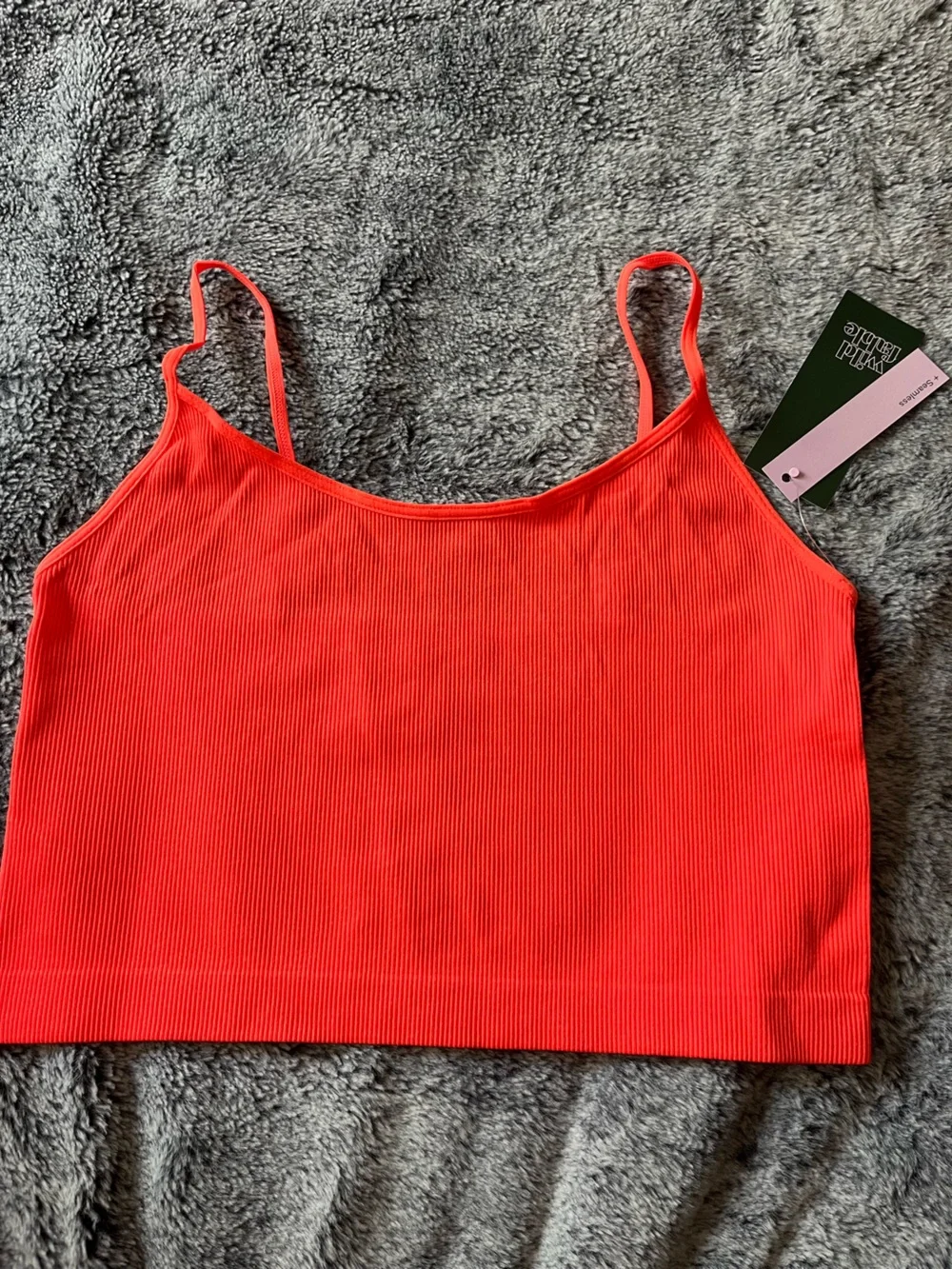 Wild Fable red ribbed tank top in S #wildfable #ribbed - Picture 2 of 5